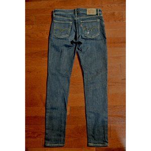 Women's Levi's 711 Skinny, size 26, like new, dark wash, stretchy